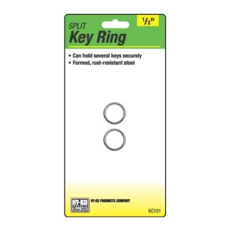Hy-Ko Prod 2PK 12 Split Key Ring KC101